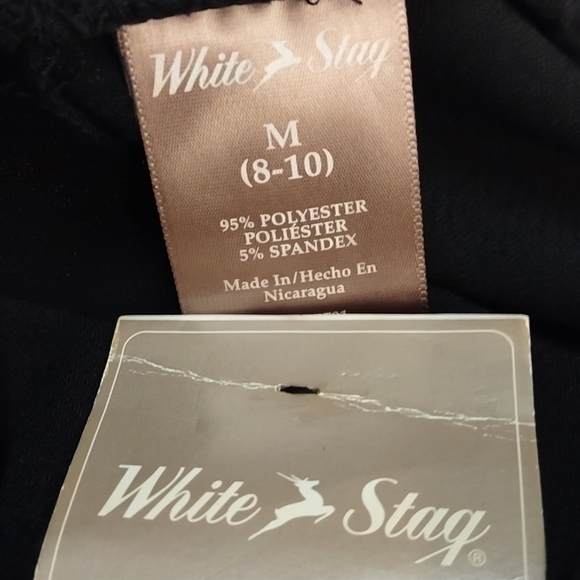 White Stag Women's Black Stretch Wide Leg Comfortable Pants Size Medium NWT - Picture 7 of 7